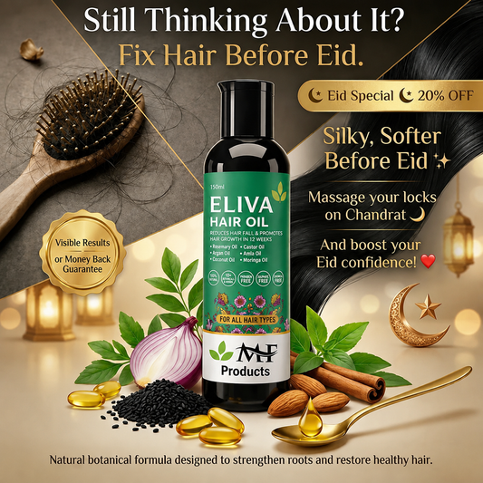 ELIVA Hair Oil – Reduce Hair Fall & Boost Healthy Hair Growth Naturally