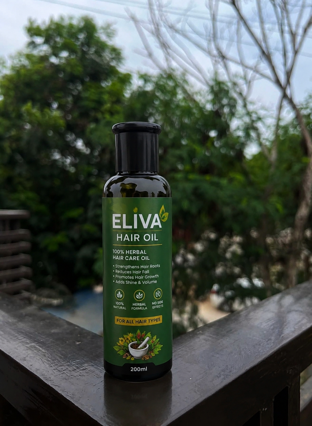 Eliva Herbal Hair Oil – 100% Natural Growth Formula